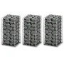 Gabion wall baskets galvanized wire 25x25x50cm 3 pcs by vidaXL, fence panels - Ref: Foro24-141044, Price: 34,22 €, Discount: %