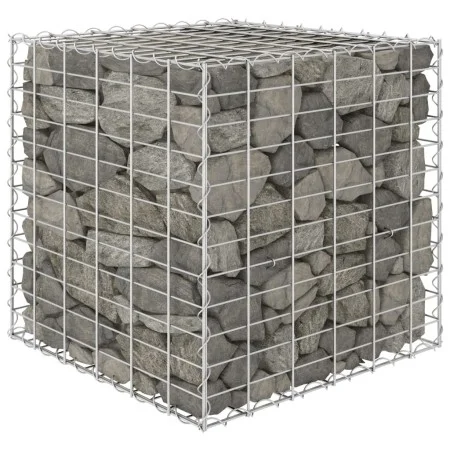 Kubisches Gabionenbett aus Stahldraht 60x60x60 cm von vidaXL, Töpfe und Pflanzgefäße - Ref: Foro24-145651, Preis: 46,90 €, Ra...