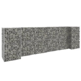 H-shaped gabion planter made of steel wire, 260x40x80 cm by vidaXL, Pots and planters - Ref: Foro24-145660, Price: 86,87 €, D...