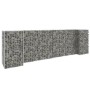 Gabionen-Pflanzkübel in H-Form aus Stahldraht 260x40x80 cm von vidaXL, Töpfe und Pflanzgefäße - Ref: Foro24-145660, Preis: 86...