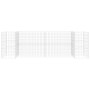 H-shaped gabion planter made of steel wire, 260x40x80 cm by vidaXL, Pots and planters - Ref: Foro24-145660, Price: 86,76 €, D...
