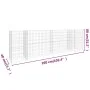 Gabionen-Pflanzkübel in H-Form aus Stahldraht 260x40x80 cm von vidaXL, Töpfe und Pflanzgefäße - Ref: Foro24-145660, Preis: 85...