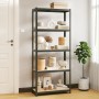 Storage shelf 5 levels steel and anthracite plywood by vidaXL, Industrial shelving - Ref: Foro24-152858, Price: 66,59 €, Disc...