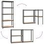 Storage shelf 5 levels steel and anthracite plywood by vidaXL, Industrial shelving - Ref: Foro24-152858, Price: 66,59 €, Disc...