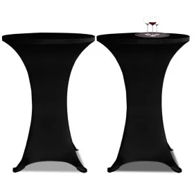 2 passende schwarze Tischdecken für Stehtisch – 80 cm Durchmesser von vidaXL, Abdeckungen - Ref: Foro24-241206, Preis: 31,23 ...