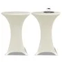 2 Fitted Cream Tablecloths for Standing Table - 80cm Diameter by vidaXL, Covers - Ref: Foro24-241209, Price: 23,07 €, Discoun...