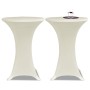 2 passende cremefarbene Tischdecken für Stehtisch – 80 cm Durchmesser von vidaXL, Abdeckungen - Ref: Foro24-241209, Preis: 27...