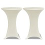 2 Fitted Cream Tablecloths for Standing Table - 80cm Diameter by vidaXL, Covers - Ref: Foro24-241209, Price: 27,00 €, Discoun...