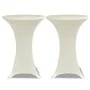 2 Fitted Cream Tablecloths for Standing Table - 80cm Diameter by vidaXL, Covers - Ref: Foro24-241209, Price: 23,07 €, Discoun...