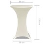 2 passende cremefarbene Tischdecken für Stehtisch – 80 cm Durchmesser von vidaXL, Abdeckungen - Ref: Foro24-241209, Preis: 27...