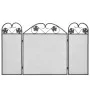 Black iron 3-panel fireplace screen by vidaXL, Fireplace screens - Ref: Foro24-242005, Price: 38,91 €, Discount: %