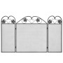 Pantalla de chimenea de 3 paneles hierro negro de vidaXL, Pantallas para chimeneas - Ref: Foro24-242005, Precio: 39,66 €, Des...