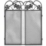 Black iron 3-panel fireplace screen by vidaXL, Fireplace screens - Ref: Foro24-242005, Price: 38,91 €, Discount: %