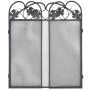 Pantalla de chimenea de 3 paneles hierro negro de vidaXL, Pantallas para chimeneas - Ref: Foro24-242005, Precio: 39,66 €, Des...