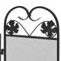 Black iron 3-panel fireplace screen by vidaXL, Fireplace screens - Ref: Foro24-242005, Price: 38,91 €, Discount: %