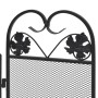 Pantalla de chimenea de 3 paneles hierro negro de vidaXL, Pantallas para chimeneas - Ref: Foro24-242005, Precio: 39,66 €, Des...