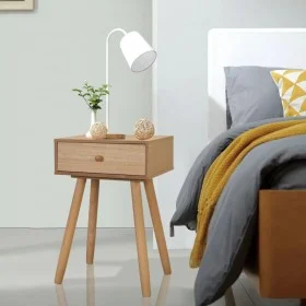 Nachttische 2 Stück massives braunes Kiefernholz 40x30x61cm von vidaXL, Nachttische - Ref: Foro24-244742, Preis: 103,66 €, Ra...