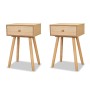 Bedside tables 2 pcs solid brown pine wood 40x30x61cm by vidaXL, Nightstands - Ref: Foro24-244742, Price: 105,08 €, Discount: %