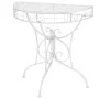 Vintage semicircular metal side table 72x36x74 cm silver by vidaXL, Side tables - Ref: Foro24-245929, Price: 75,90 €, Discoun...