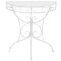 Vintage semicircular metal side table 72x36x74 cm silver by vidaXL, Side tables - Ref: Foro24-245929, Price: 75,90 €, Discoun...