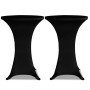Elastic tablecloth for high table 4 units black Ø80 cm by vidaXL, Covers - Ref: Foro24-279073, Price: 46,26 €, Discount: %