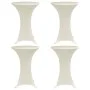 Elastische Tischdecke für hohe Tische, 4 Stück, Farbe Creme, Ø80 cm. von vidaXL, Abdeckungen - Ref: Foro24-279076, Preis: 39,...