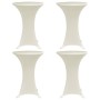 Elastische Tischdecke für hohe Tische, 4 Stück, Farbe Creme, Ø80 cm. von vidaXL, Abdeckungen - Ref: Foro24-279076, Preis: 46,...
