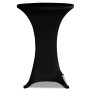 Elastic tablecloth for high table 4 units black Ø80 cm by vidaXL, Covers - Ref: Foro24-279073, Price: 46,26 €, Discount: %