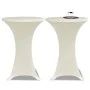 Elastische Tischdecke für hohe Tische, 4 Stück, Farbe Creme, Ø80 cm. von vidaXL, Abdeckungen - Ref: Foro24-279076, Preis: 39,...