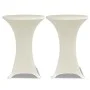 Elastische Tischdecke für hohe Tische, 4 Stück, Farbe Creme, Ø80 cm. von vidaXL, Abdeckungen - Ref: Foro24-279076, Preis: 39,...