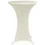 Elastische Tischdecke für hohe Tische, 4 Stück, Farbe Creme, Ø80 cm. von vidaXL, Abdeckungen - Ref: Foro24-279076, Preis: 39,...