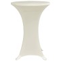 Mantel elástico para mesa alta 4 unidades color crema Ø80 cm by vidaXL, Covers - Ref: Foro24-279076, Price: 46,19 €, Discount: %