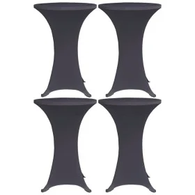 Elastic table cover 4 units 80 cm anthracite gray by vidaXL, Covers - Ref: Foro24-279086, Price: 39,20 €, Discount: %