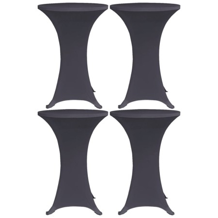 Elastic table cover 4 units 80 cm anthracite gray by vidaXL, Covers - Ref: Foro24-279086, Price: 48,97 €, Discount: %