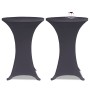 Elastic table cover 4 units 80 cm anthracite gray by vidaXL, Covers - Ref: Foro24-279086, Price: 48,97 €, Discount: %