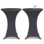 Elastische Tischdecke 4 Einheiten 80 cm Anthrazitgrau von vidaXL, Abdeckungen - Ref: Foro24-279086, Preis: 44,88 €, Rabatt: %