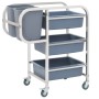 Küchenwagen mit Plastikbehältern 82x43,5x93 cm von vidaXL, Küchen- und Speisewagen - Ref: Foro24-50918, Preis: 132,37 €, Raba...