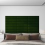 Wandpaneele 12 Stück dunkelgrüner Samt 60x15 cm 1,08m² von vidaXL, Wandverkleidung - Ref: Foro24-343837, Preis: 49,21 €, Raba...