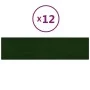 Wall panels 12 pcs dark green velvet 60x15 cm 1.08m² by vidaXL, Wall covering - Ref: Foro24-343837, Price: 48,19 €, Discount: %