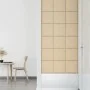Paneles de pared 12 uds tela color crema 30x30 cm 1,08 m² by vidaXL, Wall covering - Ref: Foro24-343788, Price: 44,35 €, Disc...