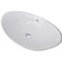 Oval washbasin and ceramic overflow hole 59x38.5 cm by vidaXL, Sinks - Ref: Foro24-140679, Price: 85,50 €, Discount: %