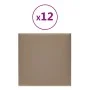 Wandpaneele 12 Stück Cappuccino-Kunstleder 30x30 cm 1,08 m² von vidaXL, Wandverkleidung - Ref: Foro24-343803, Preis: 45,08 €,...