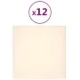 Wall panels 12 pcs cream velvet 30x30 cm 1.08 m² by vidaXL, Wall covering - Ref: Foro24-343815, Price: 45,31 €, Discount: %