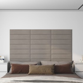 Wandpaneele 12 Stück hellgrauer Samt 60x15 cm 1,08 m² von vidaXL, Wandverkleidung - Ref: Foro24-343835, Preis: 47,96 €, Rabat...