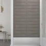Wall panels 12 pcs light gray velvet 60x15 cm 1.08 m² by vidaXL, Wall covering - Ref: Foro24-343835, Price: 47,02 €, Discount: %