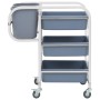 Küchenwagen mit Plastikbehältern 82x43,5x93 cm von vidaXL, Küchen- und Speisewagen - Ref: Foro24-50918, Preis: 132,37 €, Raba...
