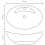 Lavabo de cerámica ovalado con orificio de grifo y rebosadero by vidaXL, Sinks - Ref: Foro24-140678, Price: 100,32 €, Discoun...