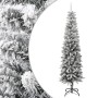 Árbol de Navidad artificial estrecho con nieve PVC y PE 240 cm