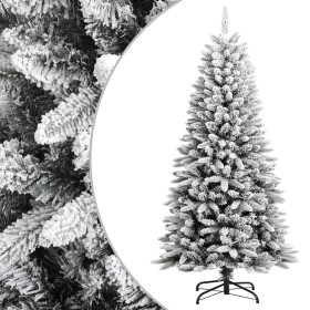 Árbol de Navidad artificial con nieve PVC y PE 120 cm