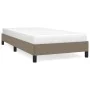 Taupe gray fabric bed frame 90x190 cm by vidaXL, Beds and slatted bases - Ref: Foro24-346684, Price: 77,42 €, Discount: %